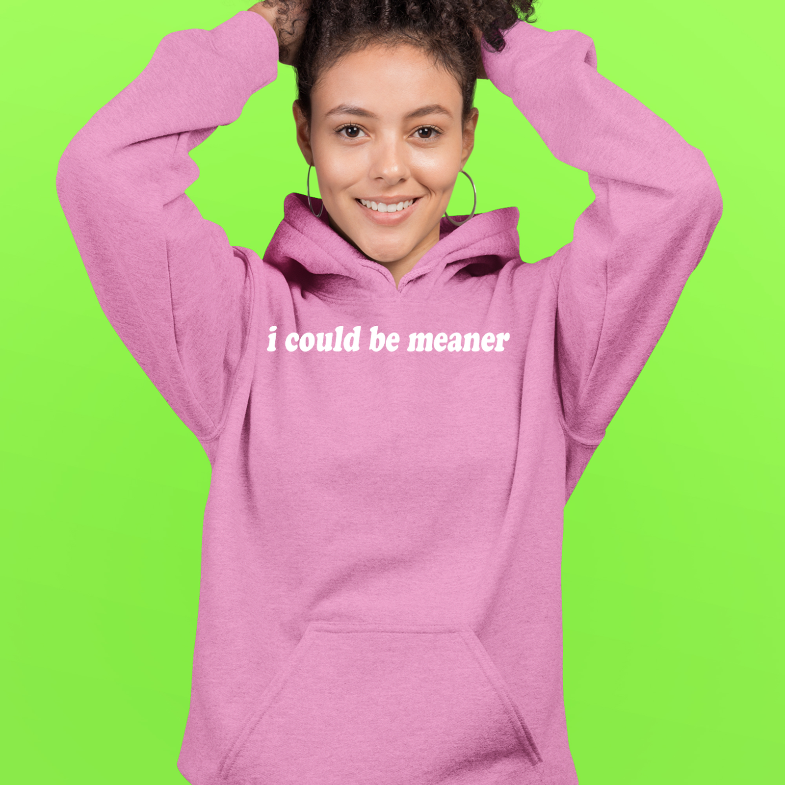 I could be meaner Mens T-shirt Black