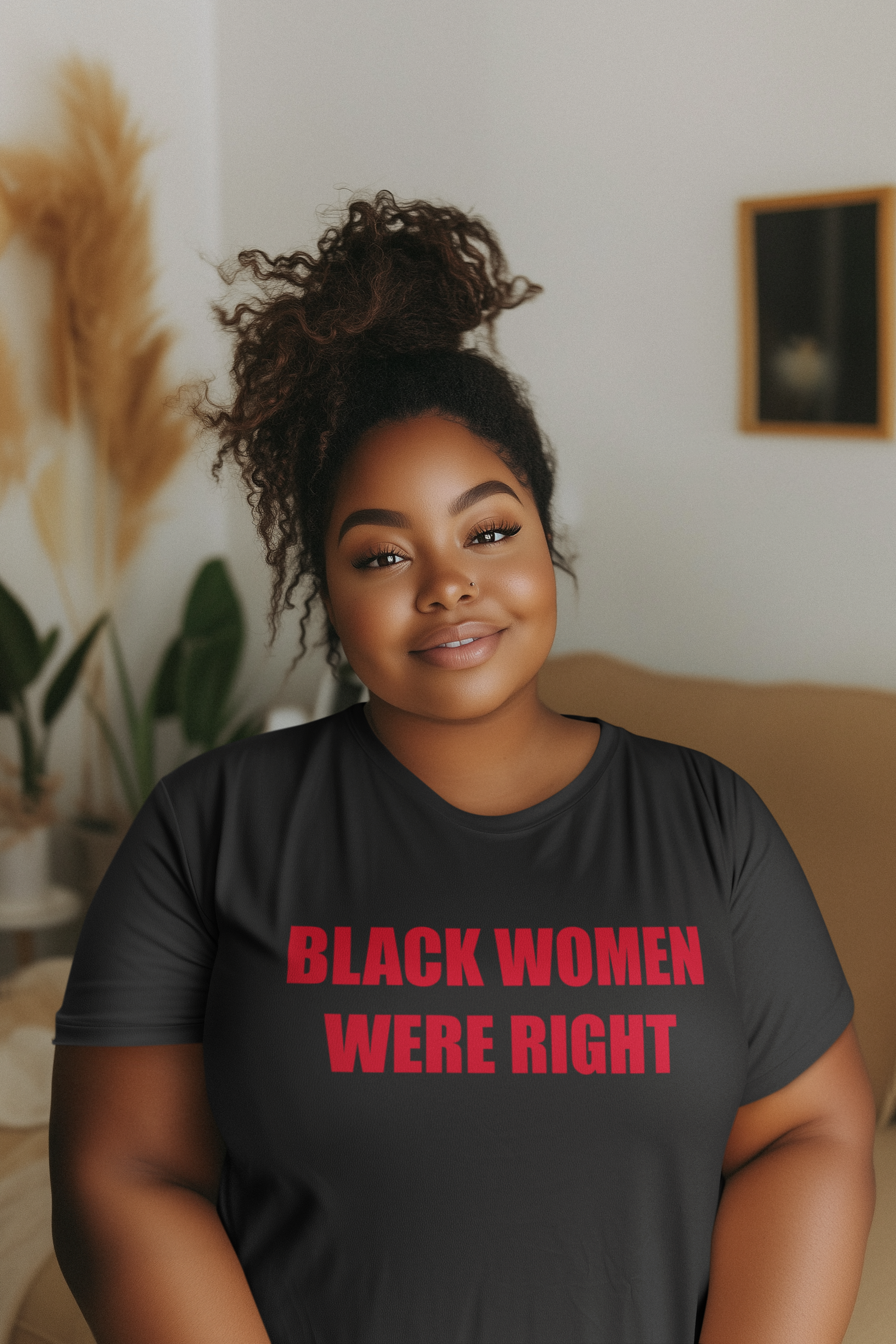 Black Women Were Right Men's T-shirt Black