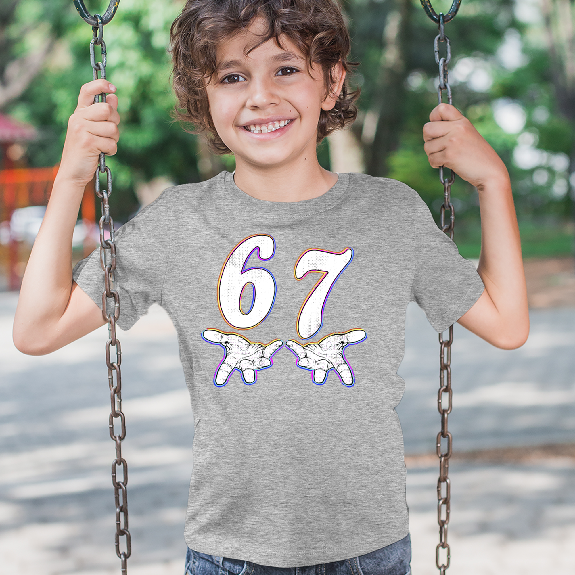 67 Hands Meme Viral Drill Mens T-shirt Black