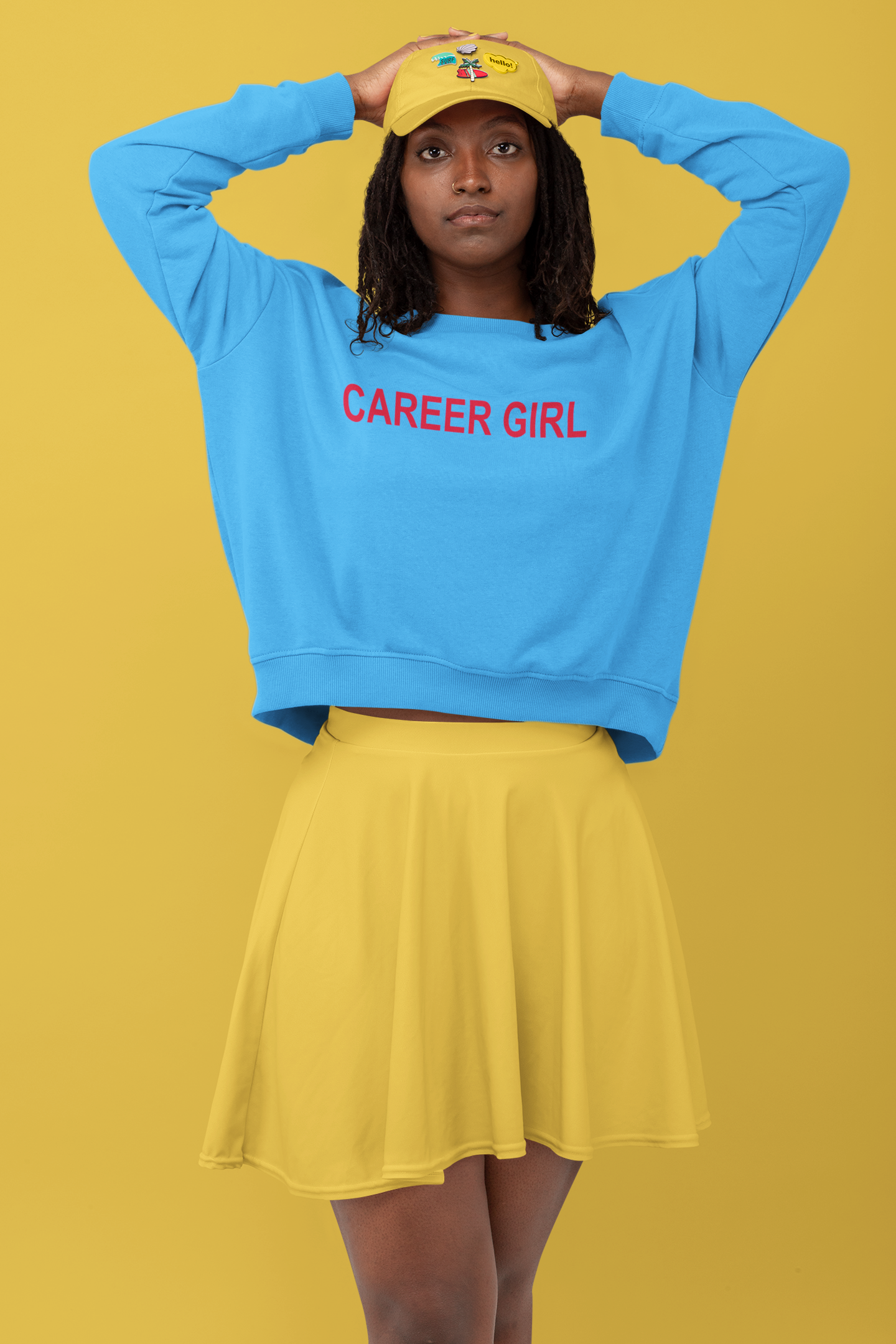 Career Girl Trendsetter Statement Youth-Sized Hoodie White