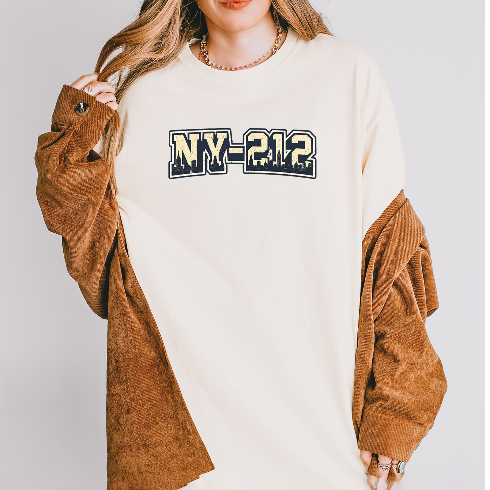 New York City 212 Area Code Skyline  Mens T-shirt Black