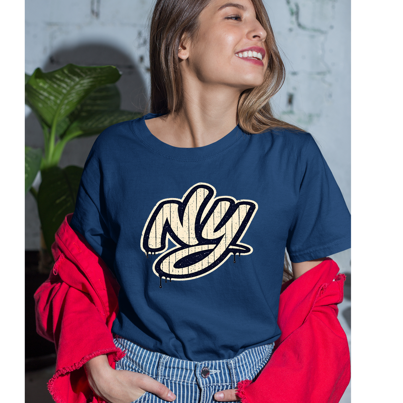 NYC New York City Grunge Street Mens T-shirt Black