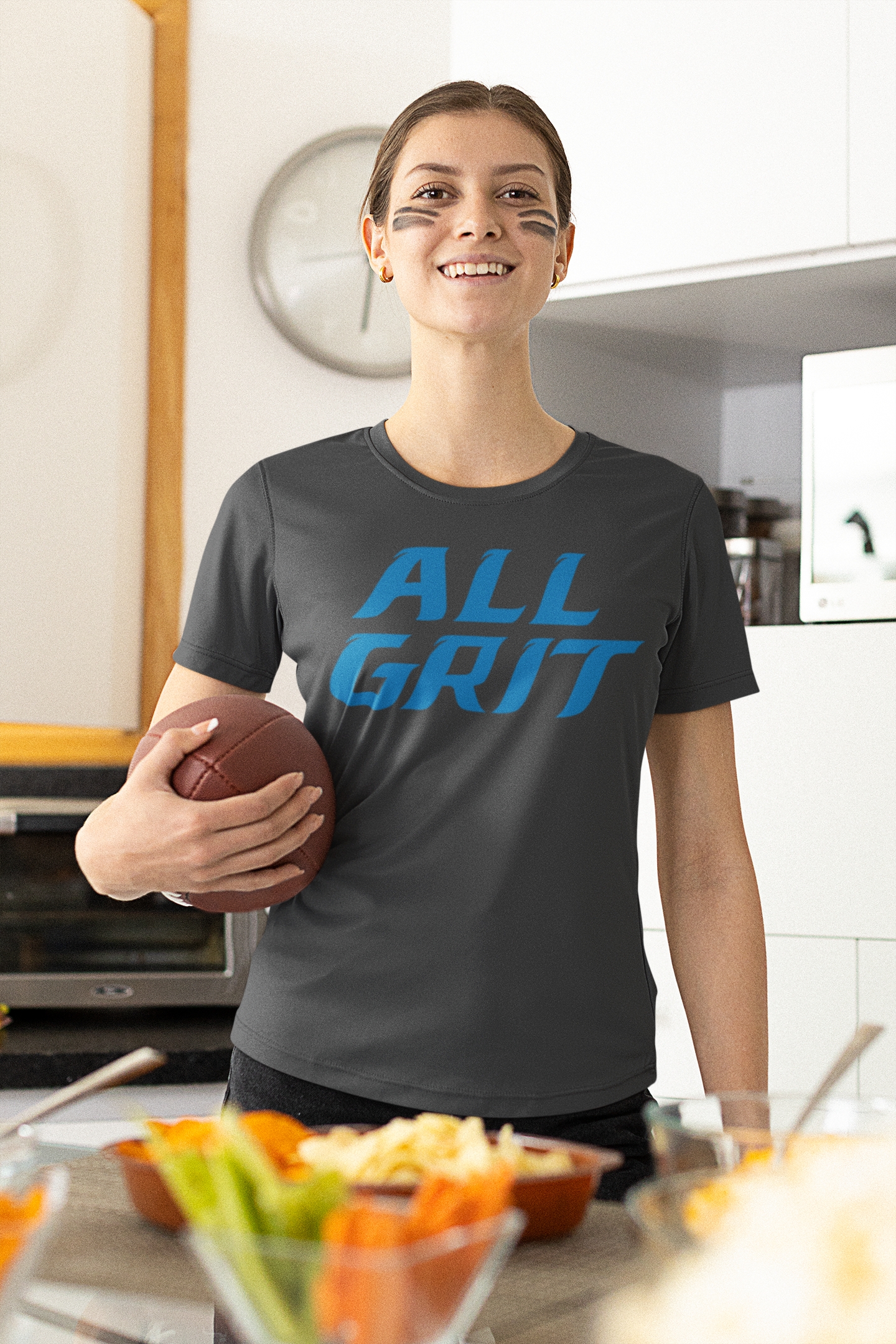 All Grit Detroit Football Men's T-shirt Black