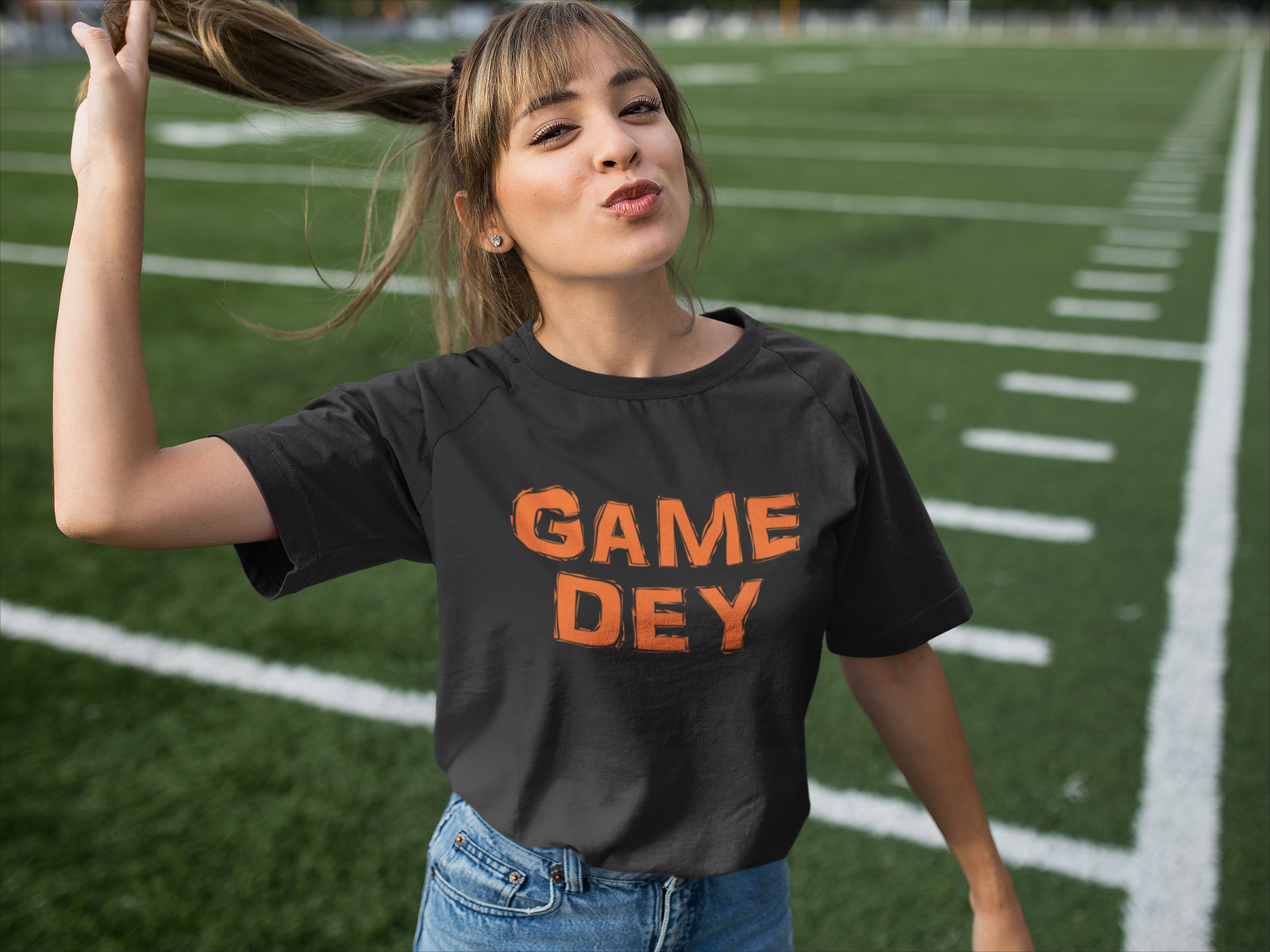 Game Dey Cincinnati Football Mens T-shirt Black