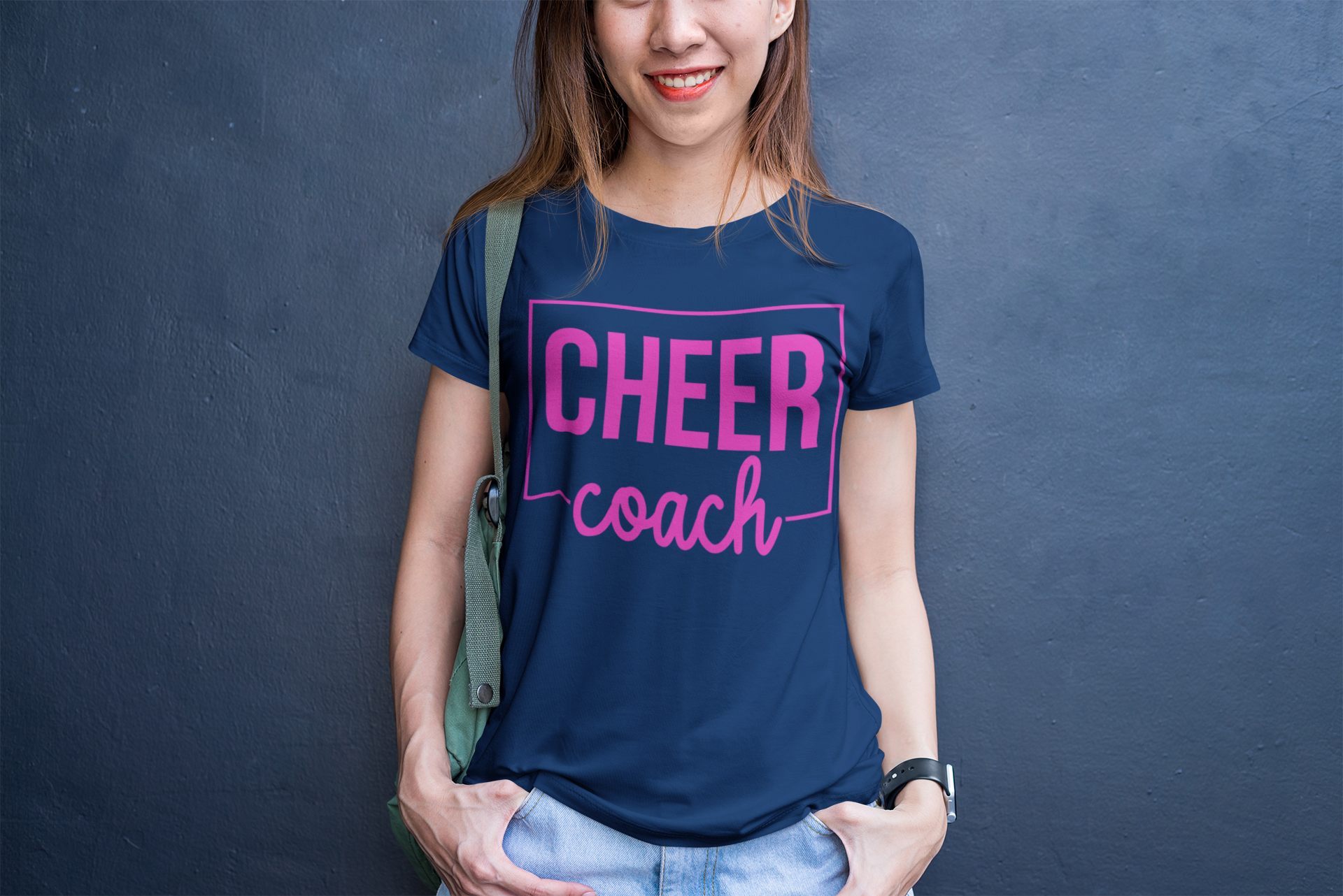 Cheer Coach Cheerleader Mens T-shirt Black