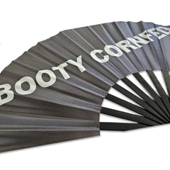 Booty Cornfed Large Concert Hand Fan - Foldable Handheld Cowboy Carter Fan, Perfect for Festivals, Raves, Abanicos de Mano para Fiesta