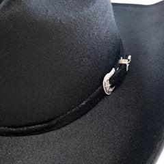 Authentic Western Style Cowboy Hat for Women: Handcrafted Stetson-Inspired Design with Distressed Finish - Perfect for Rodeos, Festivals, and Everyday Chic