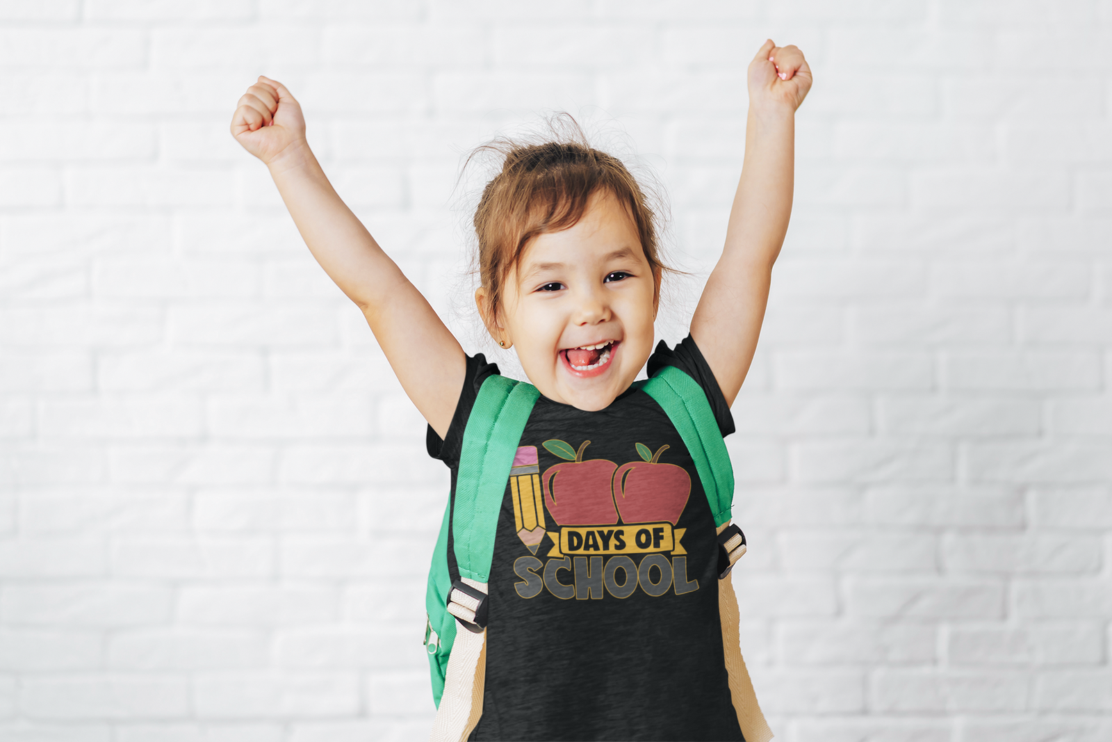 100 Days Of School Apple Pencil  Mens T-shirt White