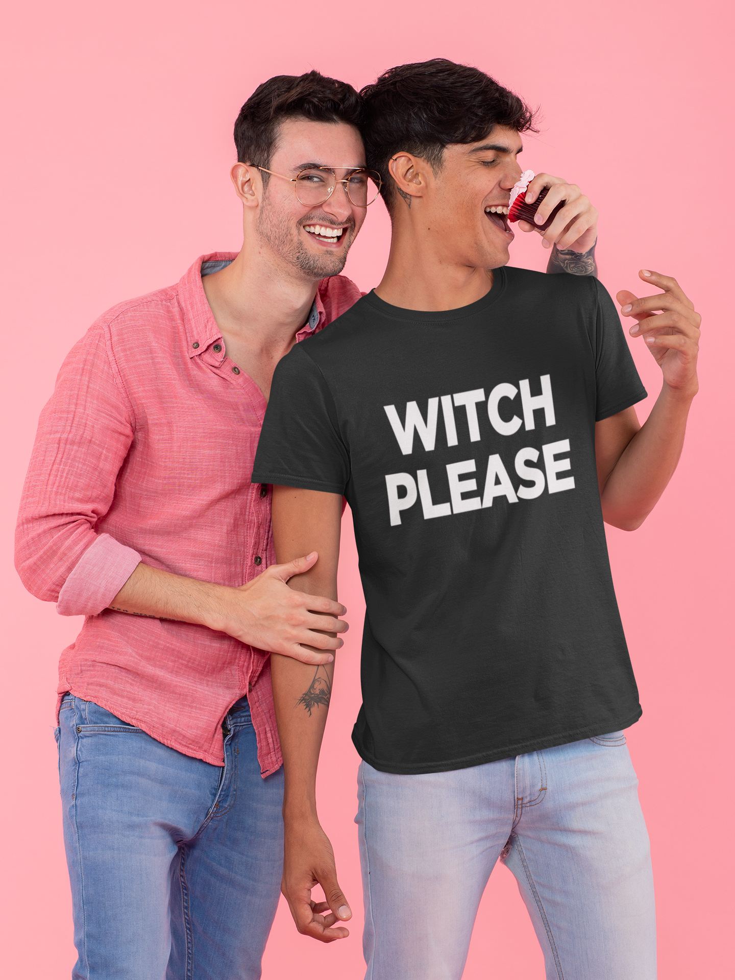 Witch Please  Mens T-shirt Black