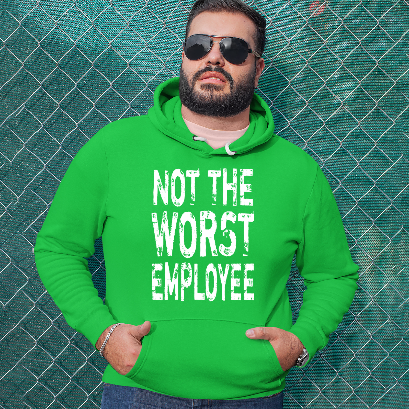 Not The Worst Employee Funny Mens T-shirt Black