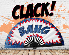 Cowboy Fan, Country Denim BANG Clack Fan, Concert Merch, Carter Show Hand Fan, Large Country Girl Foldable Fans, Gift, 26 Inch