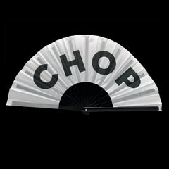 CHOP Large Concert Hand Fan - Foldable Handheld Celebration Fan, Perfect for Festivals, Raves, Abanicos de Mano para Fiesta