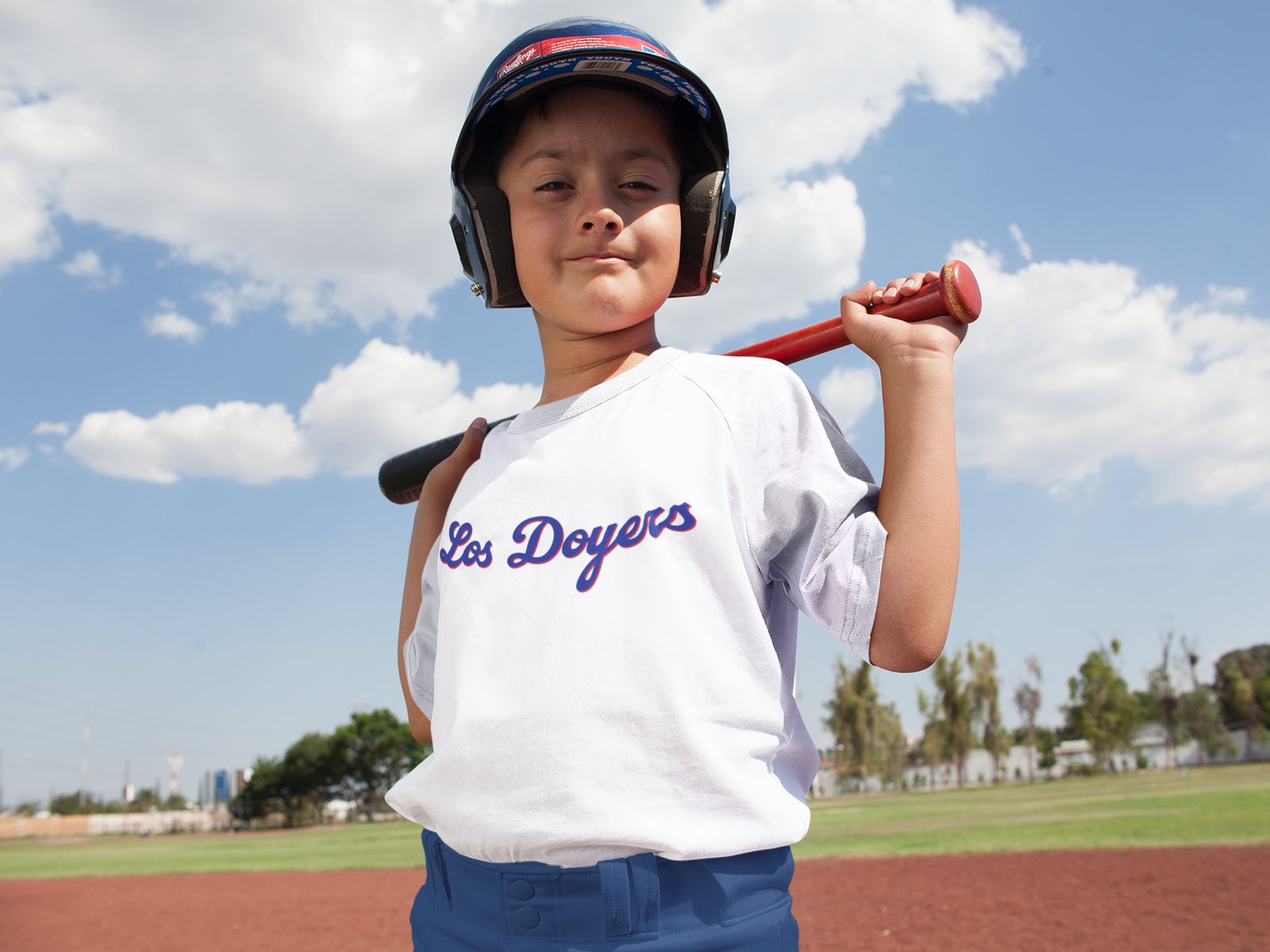Los Doyers LA Baseball Men's T-shirt White