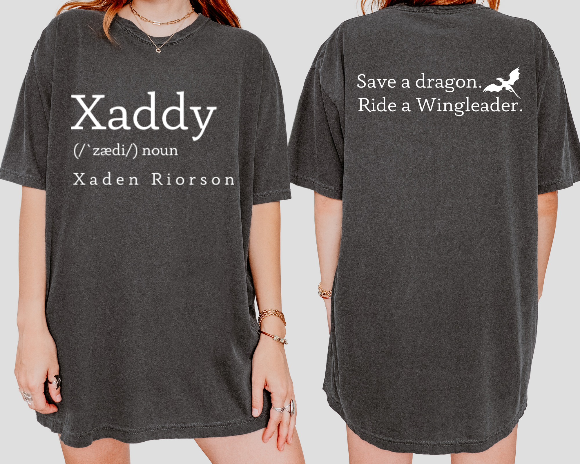 Xaddy Save A Dragon Ride A Wingleader Mens T-shirt Black