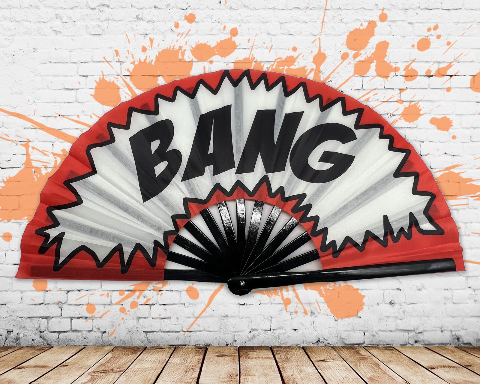 BANG Large Concert Hand Fan - Foldable Handheld Cowboy Carter Fan, Perfect for Festivals, Raves, Abanicos de Mano para Fiesta