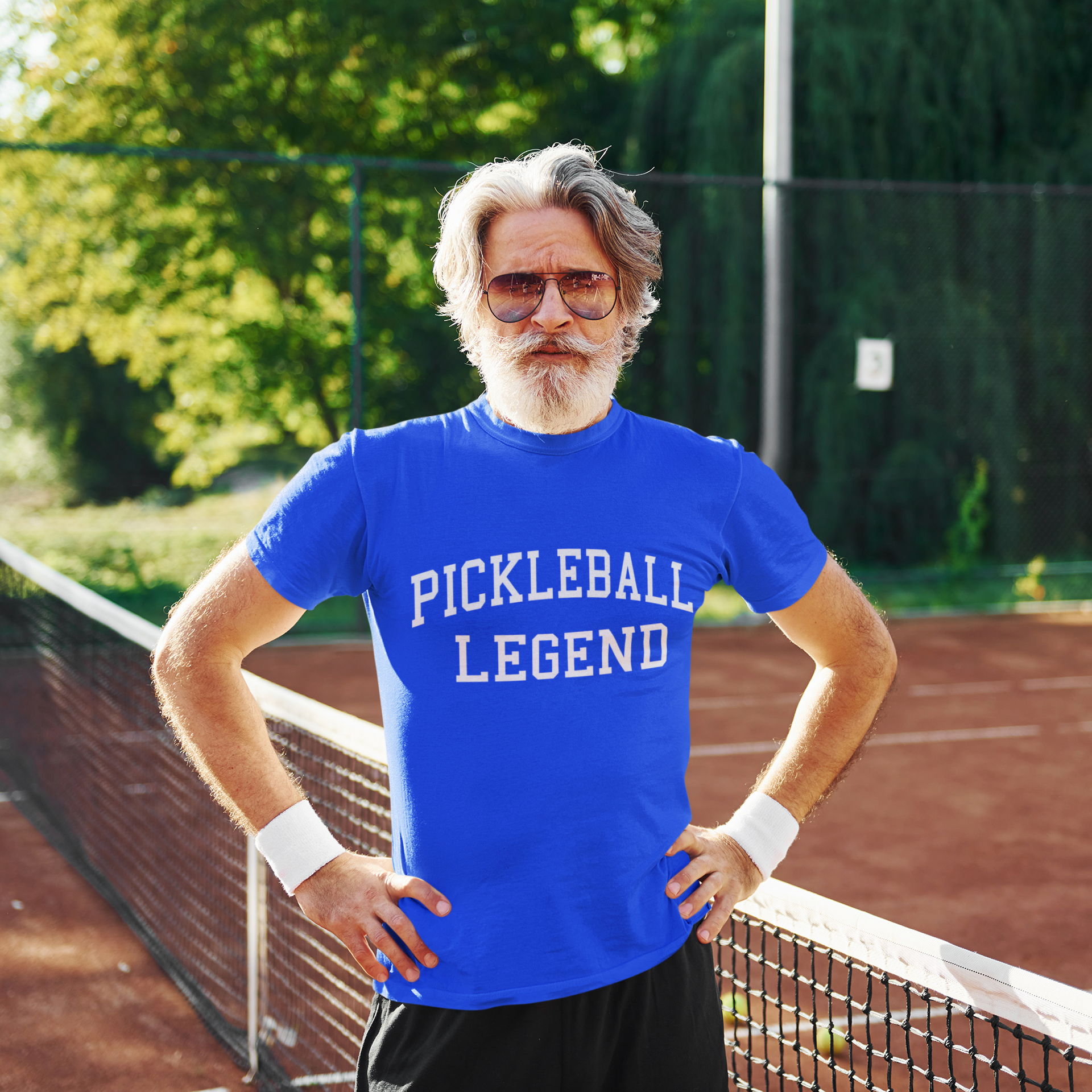 Pickleball Legend Dink Champion Mens T-shirt Royal Blue