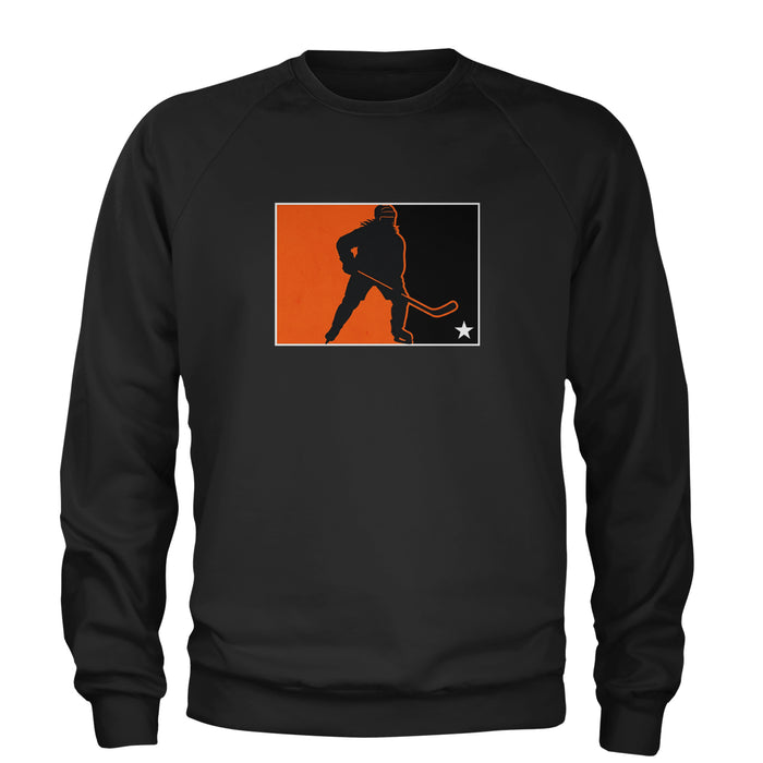 Hockey Enforcer Retro Vintage Adult Crewneck Sweatshirt