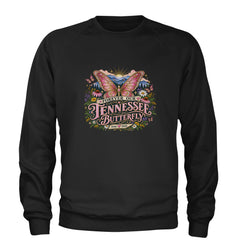 Forever Our Tennessee Butterfly Dolly Adult Crewneck Sweatshirt Black