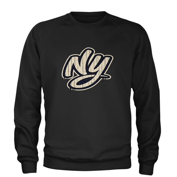 NYC New York City Grunge Street Adult Crewneck Sweatshirt