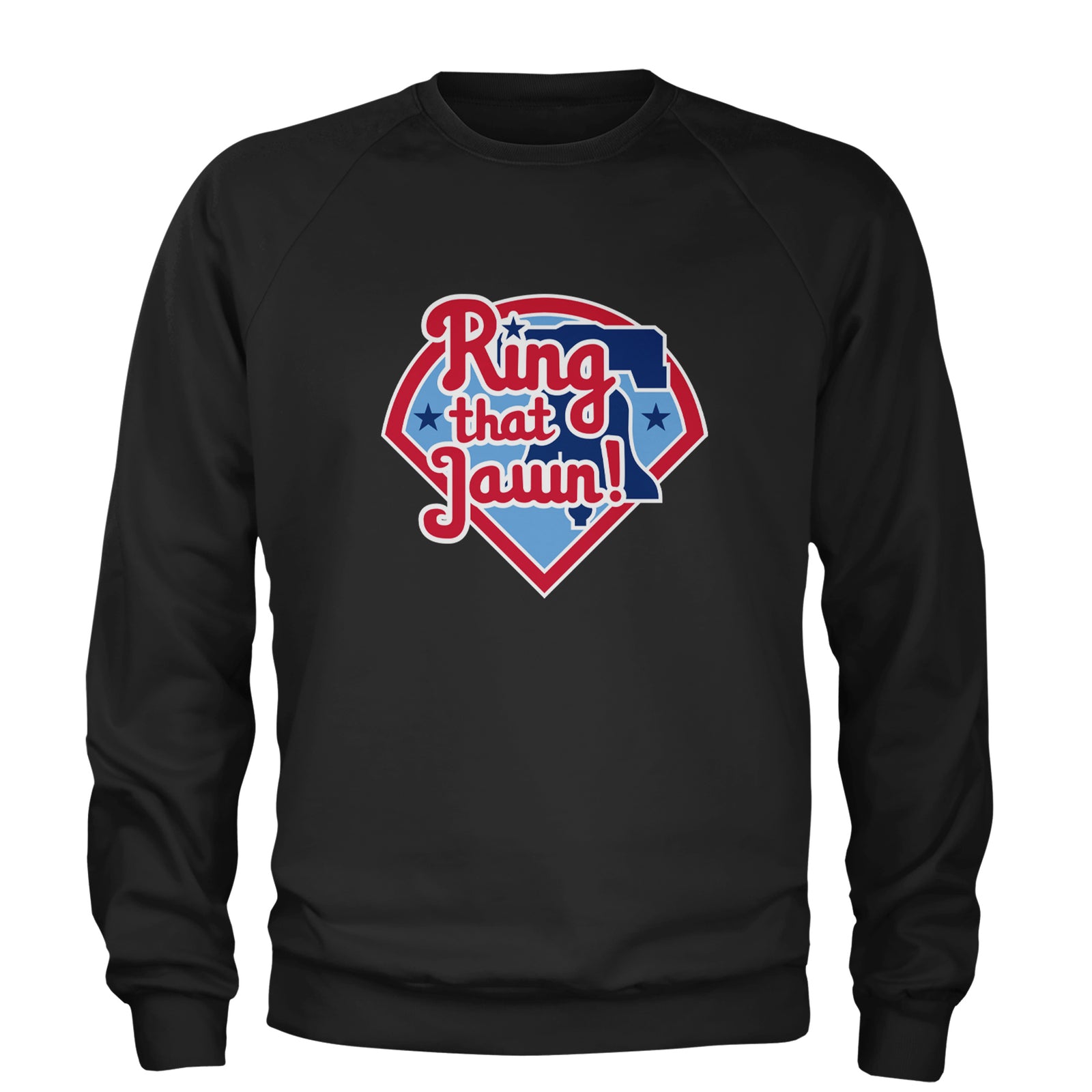 Ring That Jawn Philly Baseball Adult Crewneck Sweatshirt White