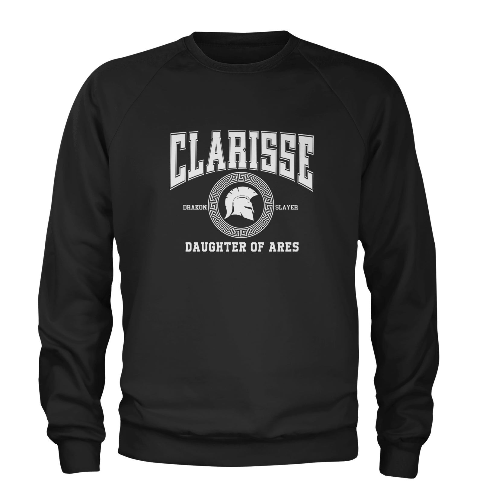 Clarisse Daughter of Ares Battle Ready Adult Crewneck Sweatshirt Black