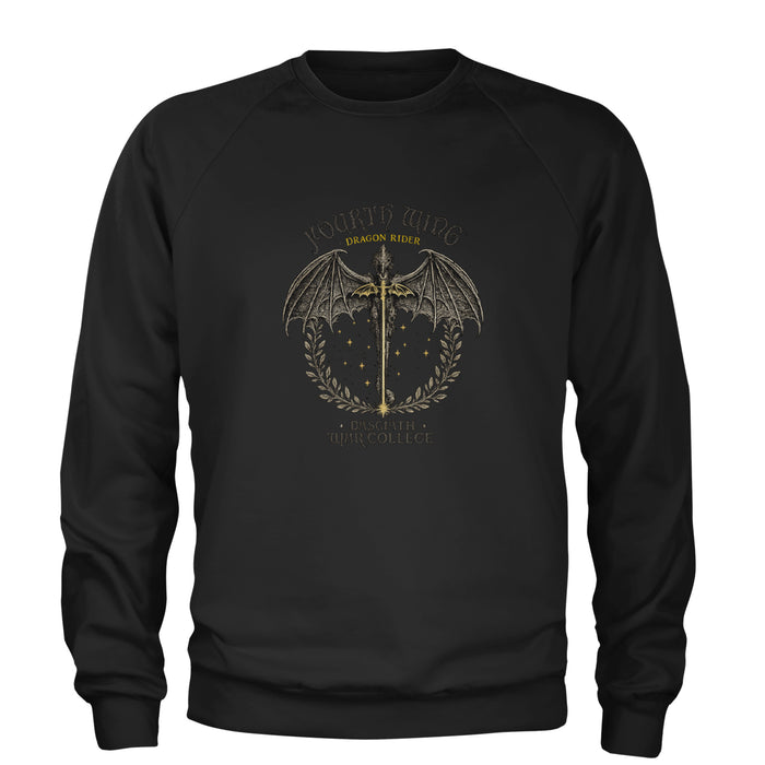 Fourth Wing Dragon Rider Vintage Basgiath War College Adult Crewneck Sweatshirt