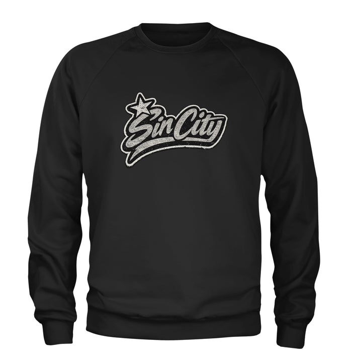 Sin City Vegas Retro Vintage Adult Crewneck Sweatshirt