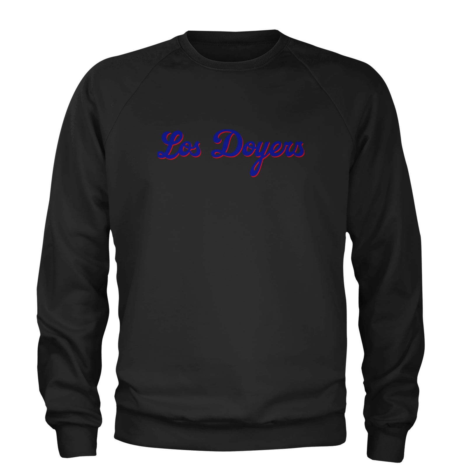 Los Doyers LA Baseball Adult Crewneck Sweatshirt Heather Grey
