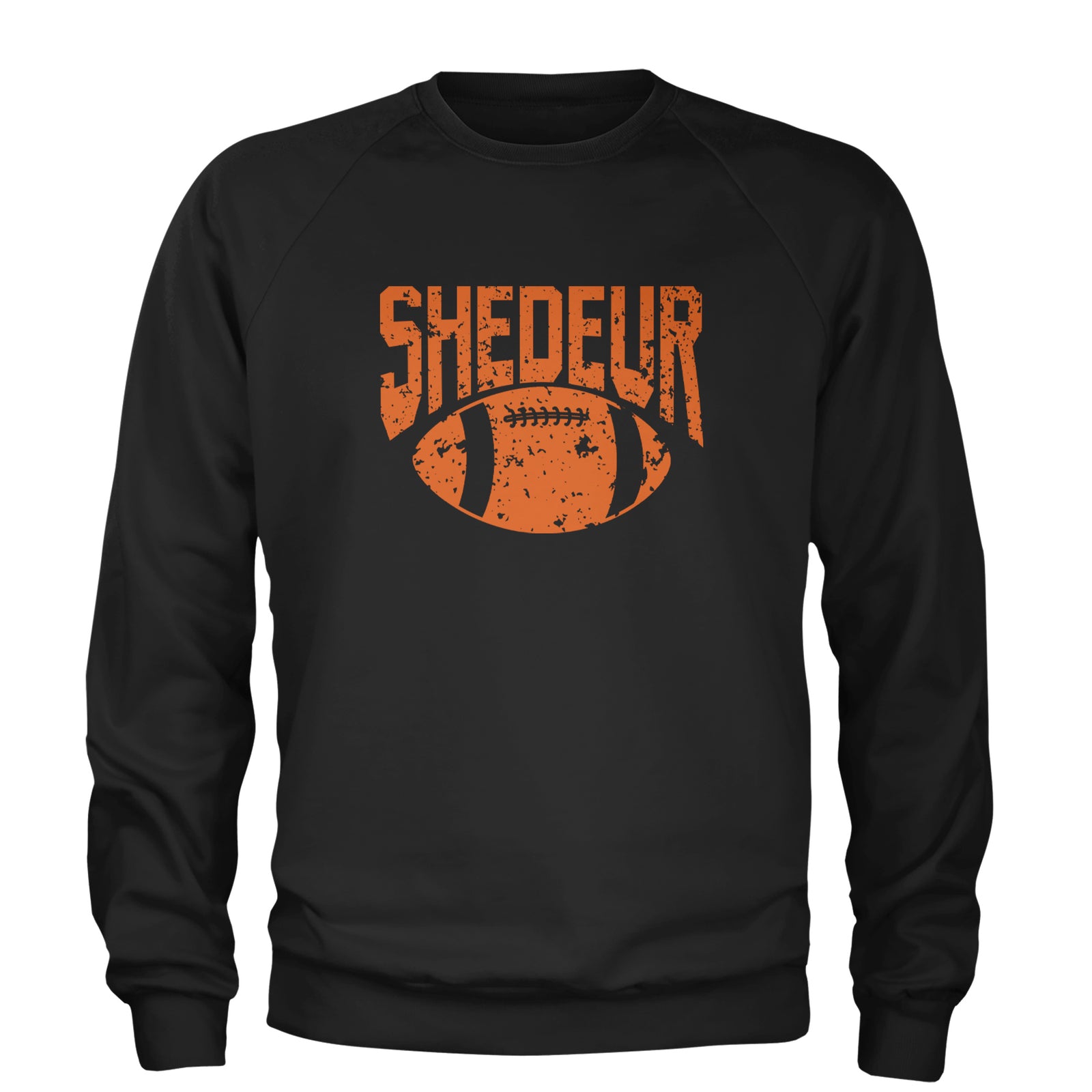 Shedeur Football Adult Crewneck Sweatshirt Black