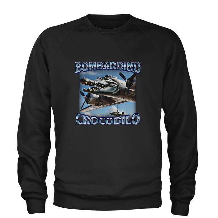 Bombardino Crocodilo Brainrot Adult Crewneck Sweatshirt