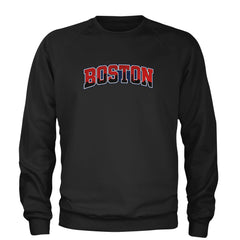 Boston City Pride Skyline Adult Crewneck Sweatshirt Black