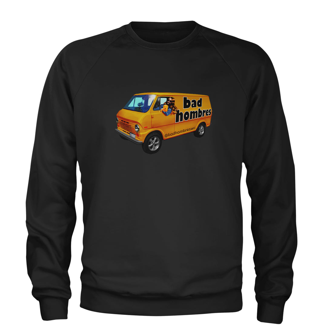 Bad Hombres Van West Chester Band Adult Crewneck Sweatshirt Black