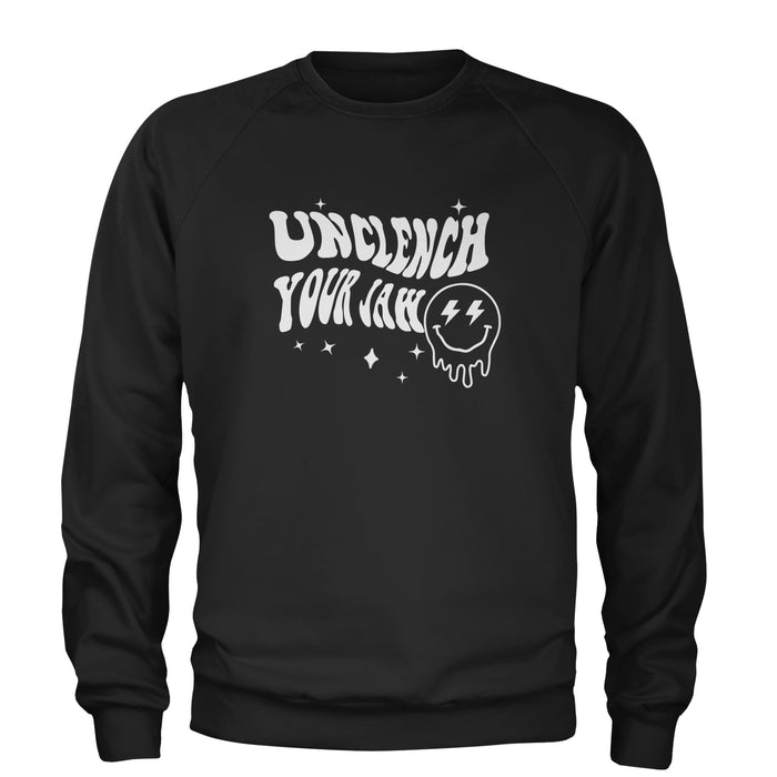 Unclench Your Jaw Festival Rave EDM Adult Crewneck Sweatshirt