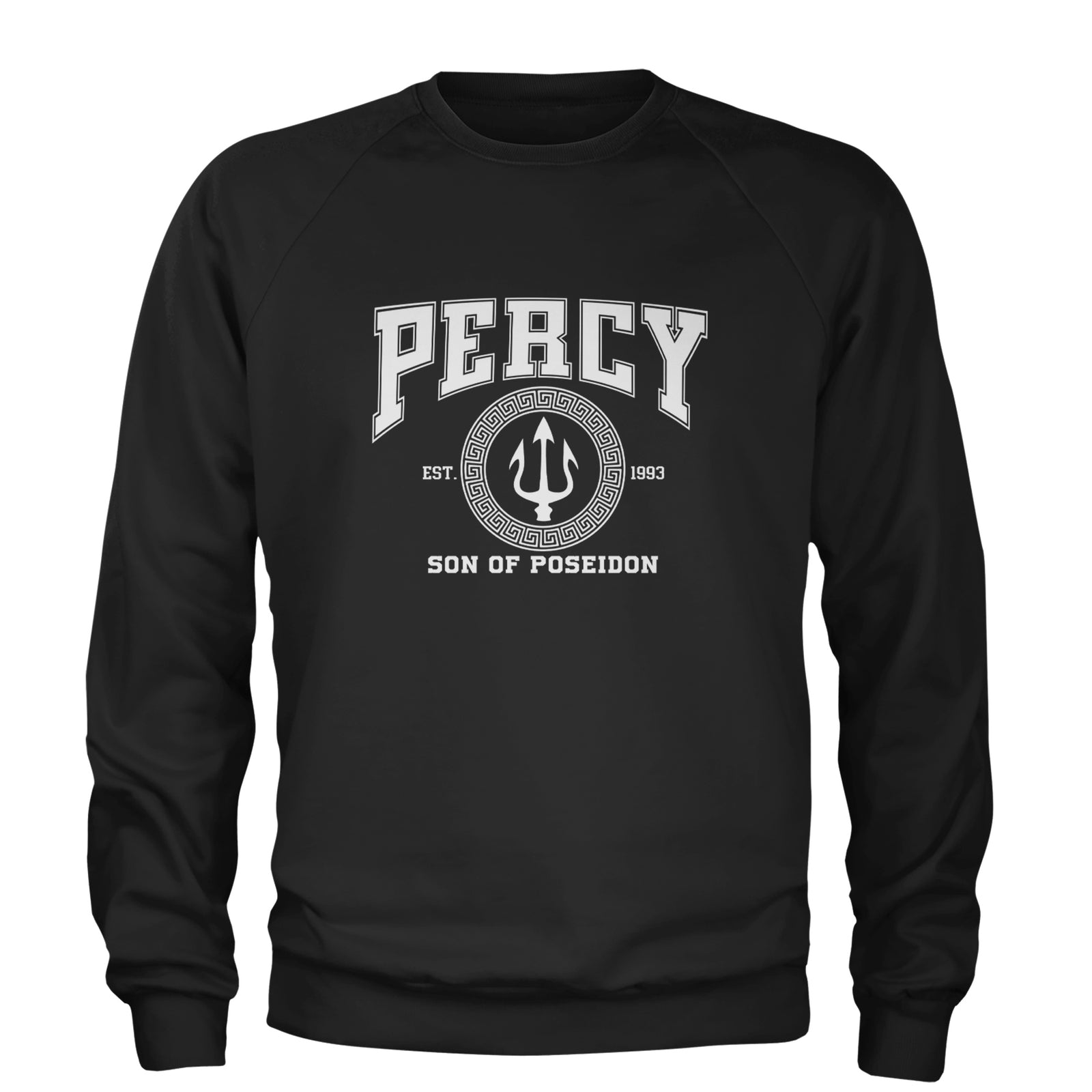 Percy Son Of Poseidon Sea God Adult Crewneck Sweatshirt Black