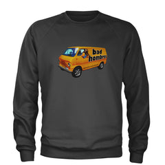 Bad Hombres Van West Chester Band Adult Crewneck Sweatshirt Charcoal Grey