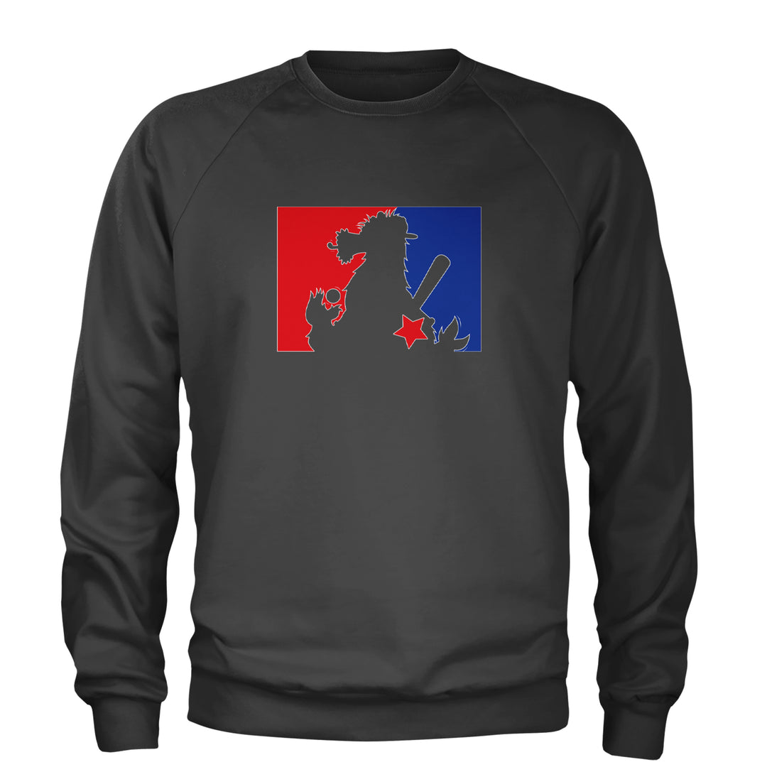 Philly Baseball Phan graphic on Unisex Heavyweight Fleece Crewneck Sweatshirt in Charcoal Grey