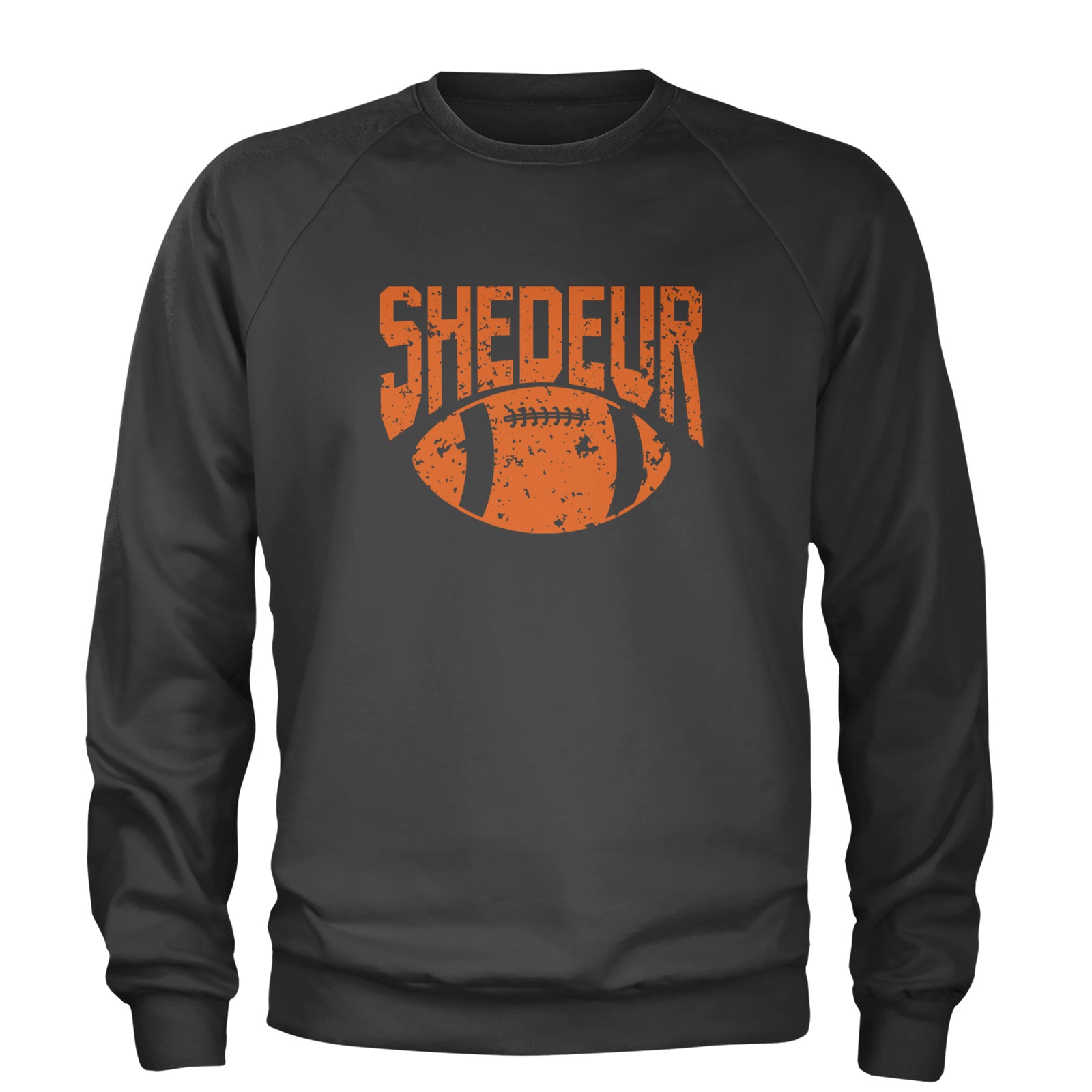 Shedeur Football Adult Crewneck Sweatshirt Black