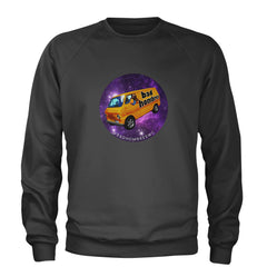Bad Hombres Space West Chester Band Adult Crewneck Sweatshirt Charcoal Grey