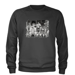 Squad Golden Girls Adult Crewneck Sweatshirt Charcoal Grey