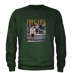 Golden Girls Thug Life Street Adult Crewneck Sweatshirt Forest Green