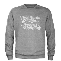 High Lords and Wingleaders Club Romantasy Adult Crewneck Sweatshirt Heather Grey