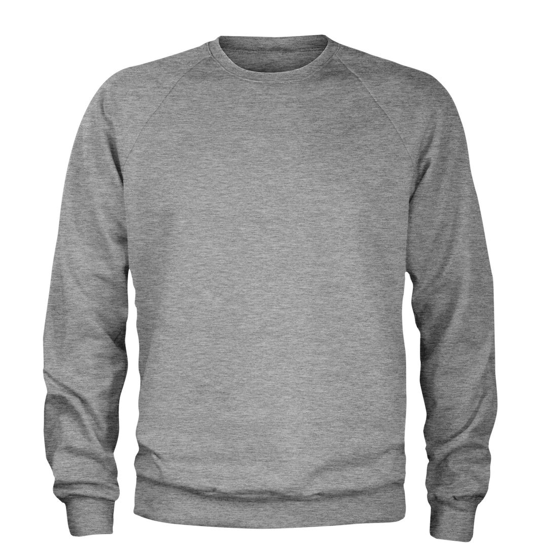 Basics - Pure &amp; Simple Blank Apparel Adult Crewneck Sweatshirt Heather Grey