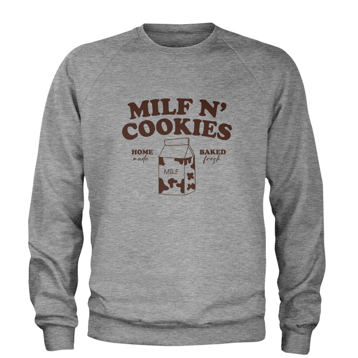 Milf And Cookies Adult Crewneck Sweatshirt