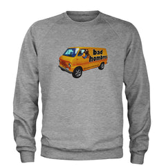 Bad Hombres Van West Chester Band Adult Crewneck Sweatshirt Heather Grey