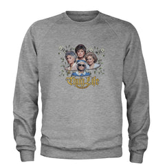 Golden Chain Thug Life Girls Adult Crewneck Sweatshirt Heather Grey
