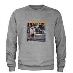 Golden Girls Thug Life Street Adult Crewneck Sweatshirt Heather Grey