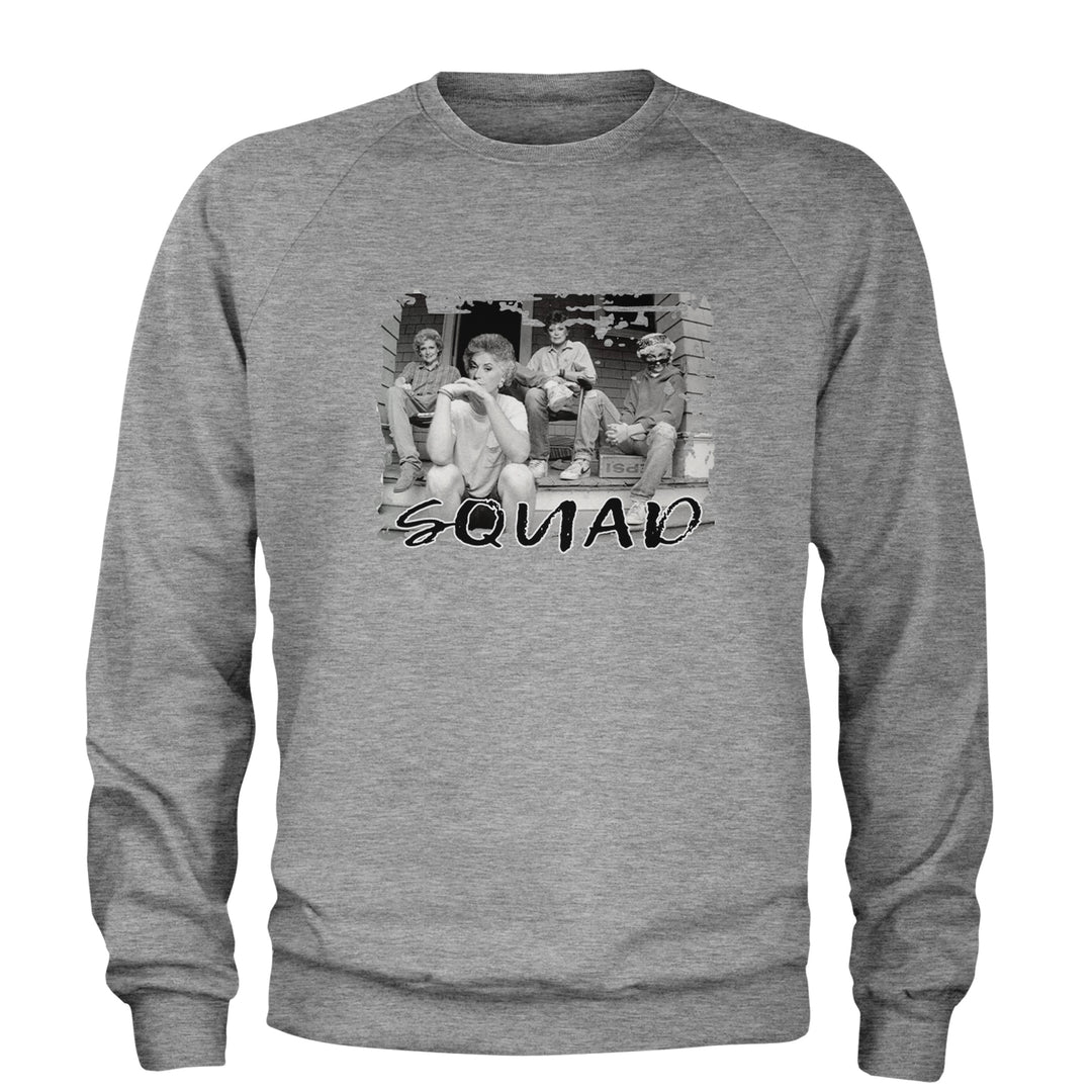 Squad Golden Girls Adult Crewneck Sweatshirt Heather Grey