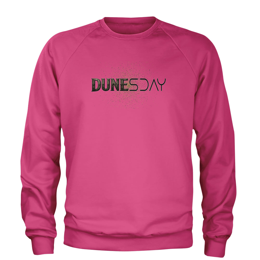 DunesDay Desert Apocolypse Adult Crewneck Sweatshirt Hot Pink