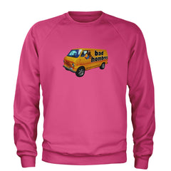 Bad Hombres Van West Chester Band Adult Crewneck Sweatshirt Hot Pink