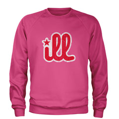 ILL Vintage It's A Philly Thing Adult Crewneck Sweatshirt Hot Pink